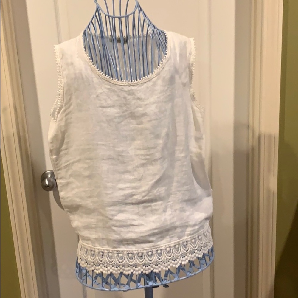 Laura Bianchi sleeveless linen shirt